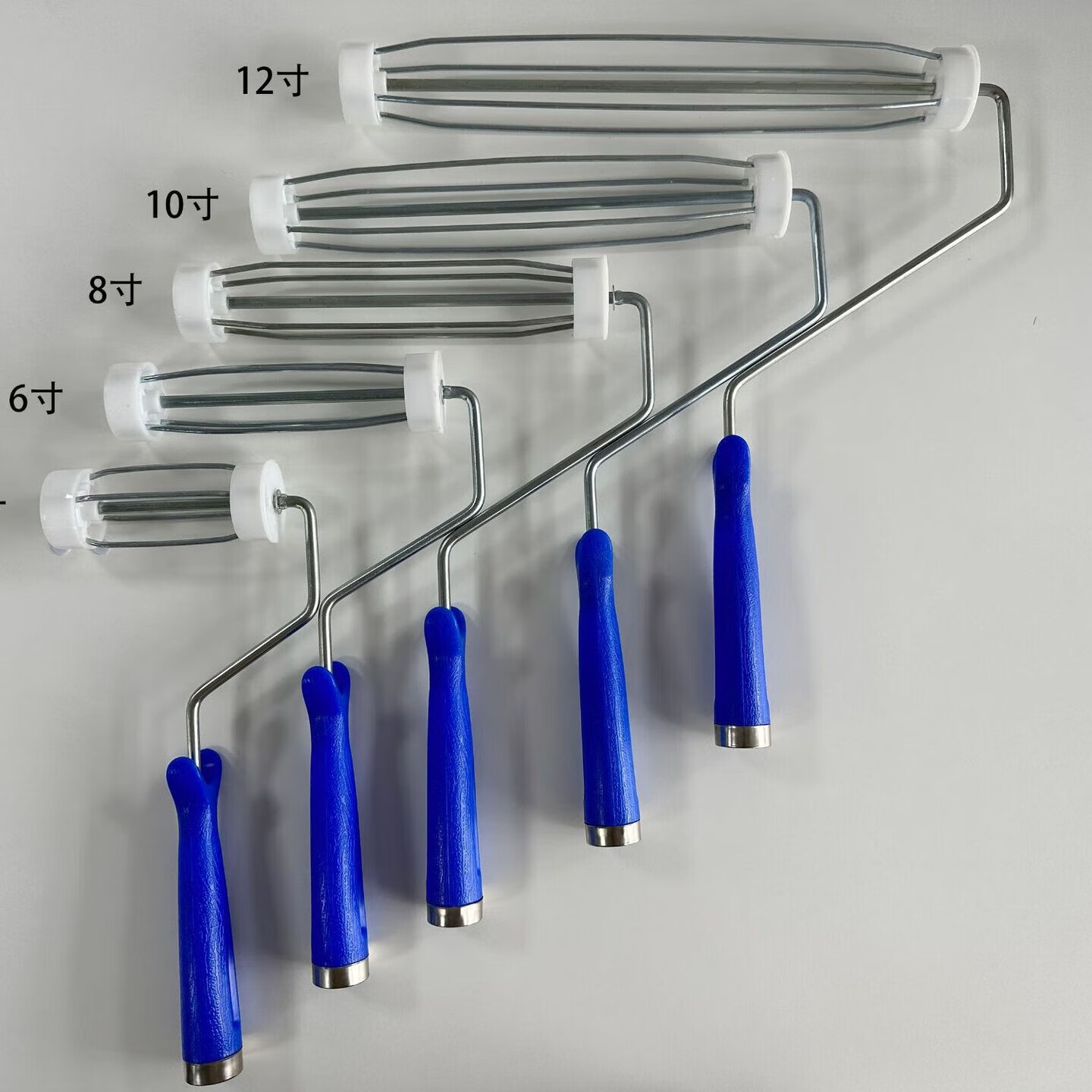 谋福 PE无尘粘尘滚筒 可撕式粘尘滚筒 清洁滚筒【12寸手柄支架(10个)】