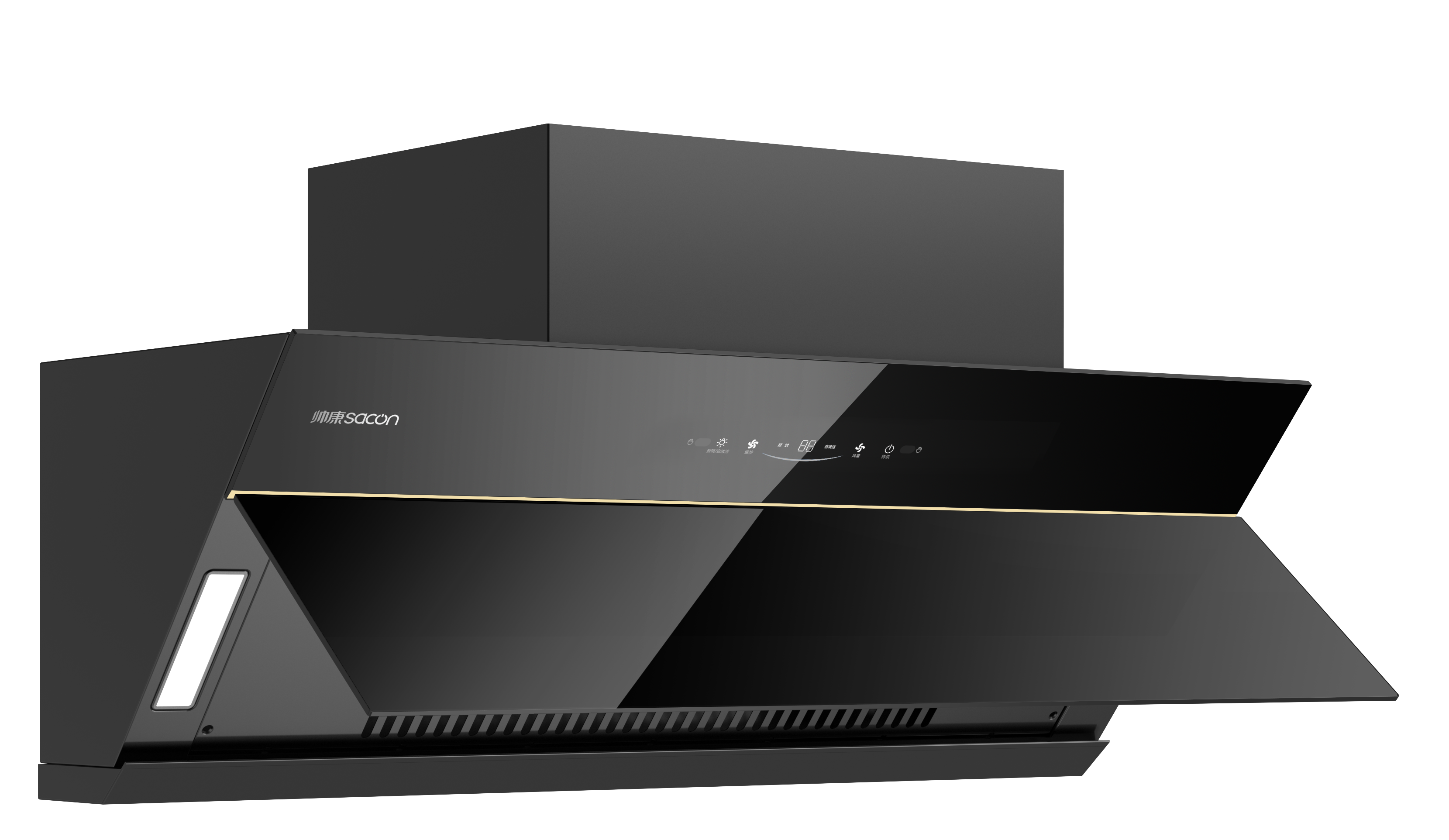 帅康CXW-298-C725侧吸油烟机一级能效 27m³大吸力 挥手感应 钢化玻璃面板高清大图