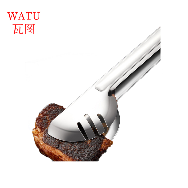 瓦图 不锈钢食品夹 半圆夹 23.5cm 1个装高清大图