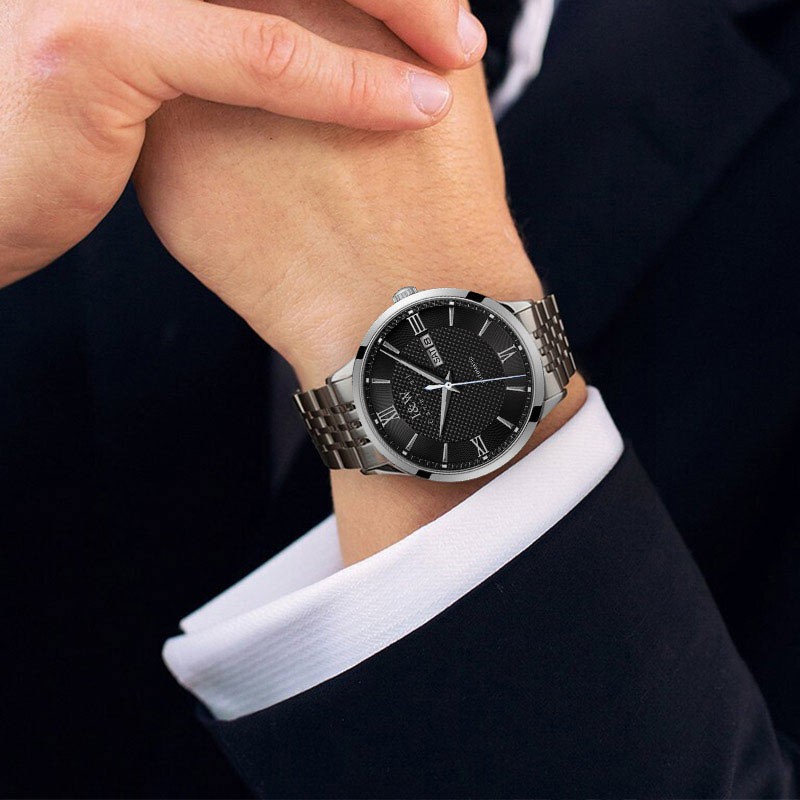 [苏有朋代言]瑞士品牌爱沃驰I&W CARNIVAL全自动机械表男表进口机芯手表时尚防水简约夜光气质商务腕表520G高清大图