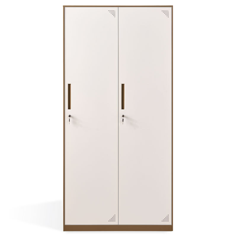 全简家具拆装柜拆装更衣柜存包柜棕色二门更衣柜高清大图