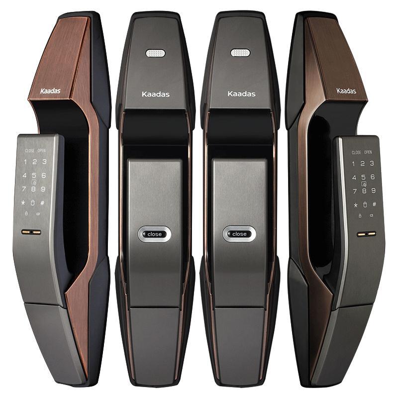 凯迪仕(KAADAS)智能锁K8 推拉式家用防盗门指纹锁 密码锁 电子锁 红古铜