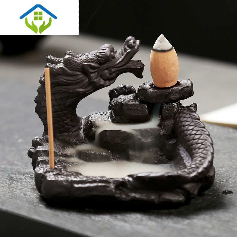 白檀の布袋の茶缶のトランペット家庭用復古住宅の置物携帯木製の密封茶