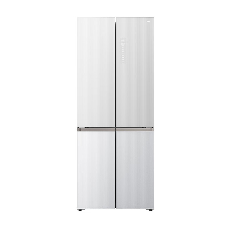 TCL R415P10-UQ 对开门冰箱 415升 超薄平嵌系列 58CM薄75.3宽十字四门双开门家用电冰箱风冷无霜
