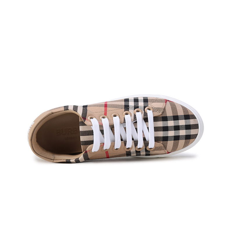 博柏利巴宝莉burberry女款织物系带休闲运动鞋板鞋80497771