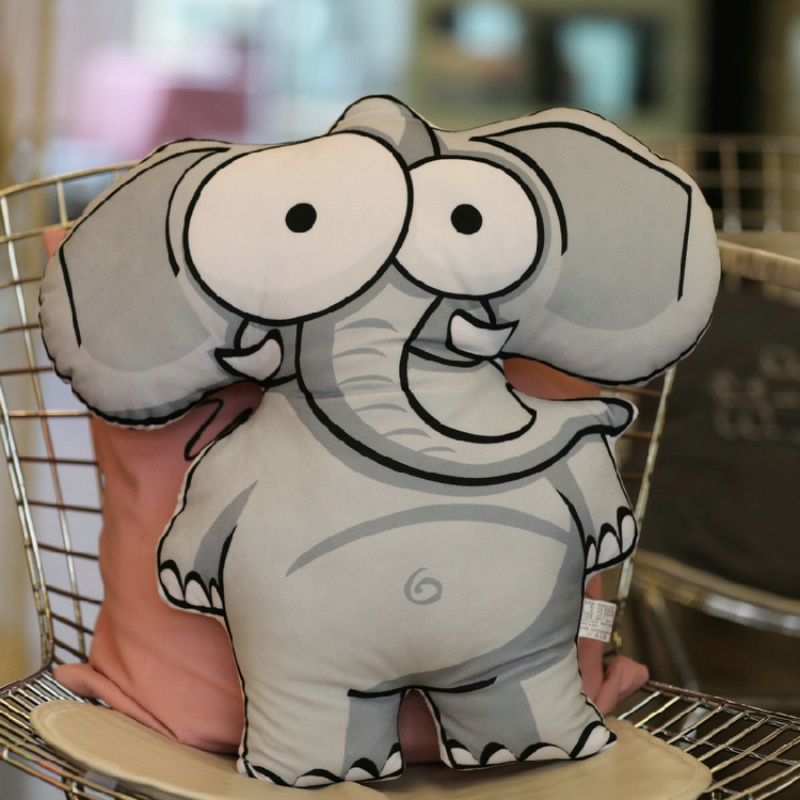 2020热卖ins卡通动物公仔车载玩偶搞怪女生可爱网红少女心拍照装 大象