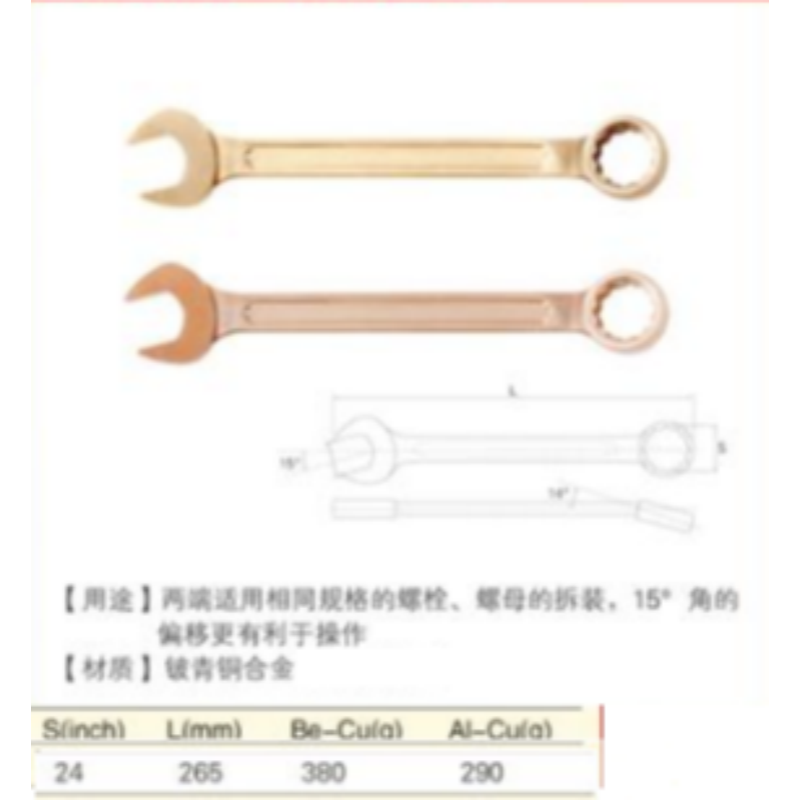 四凯两用扳手SK-OS-039 把高清大图