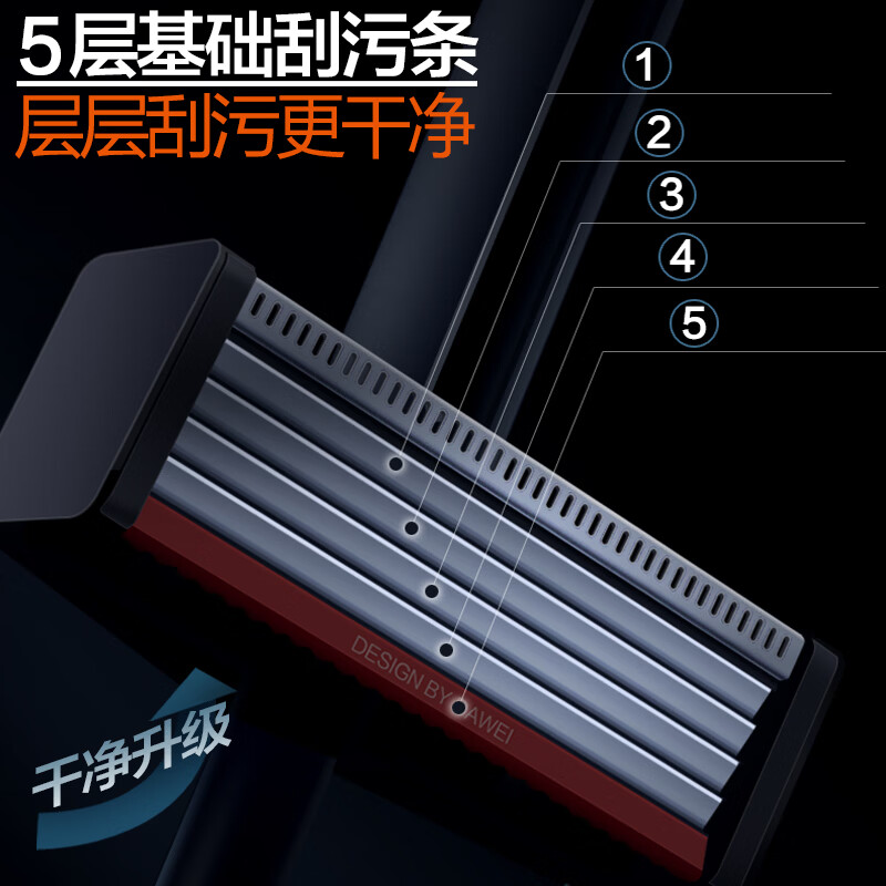 大卫平板拖把40cm杆长133cm2布加厚 P12免手洗5层刮污高清大图