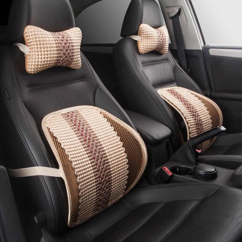 汽车腰靠枕靠垫头枕坐垫车用腰靠垫按摩靠背靠枕用品