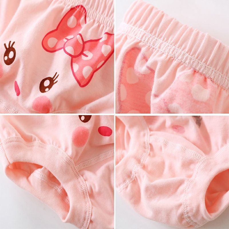 儿童内裤女棉小女孩宝宝面包裤三角裤女童内裤不夹屁屁男童裤头