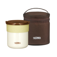 膳魔師THERMOS“不锈钢真空断热保温便当盒附保温袋 JBP-250 IV 250ml 象牙白