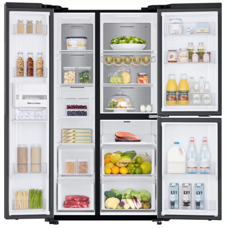 三星(samsung)rs63r5597b4/sc 642升 三门冰箱 风冷无霜变频 金属匀冷