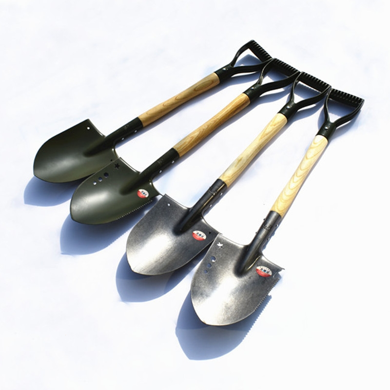 闪电客锰钢205兵工铲铁锹户外钓鱼工兵铲多功能小铲子战备工具车载