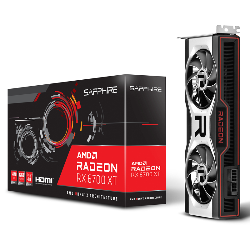 蓝宝石(Sapphire)AMD RADEON RX 6700 XT 12GB GDDR6显卡16GB GDDR6 RDNA2架构 赛博朋克2077游戏显卡
