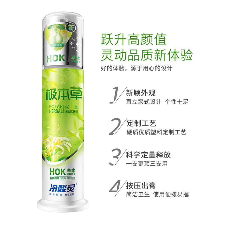 冷酸灵泵式抗敏感牙膏全家福(泵式6支装)高清大图