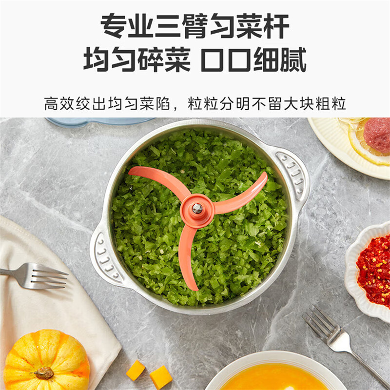 美的双刀绞肉机家用3升大容量搅拌机碎肉机 3L JD55B(单位:台)高清大图