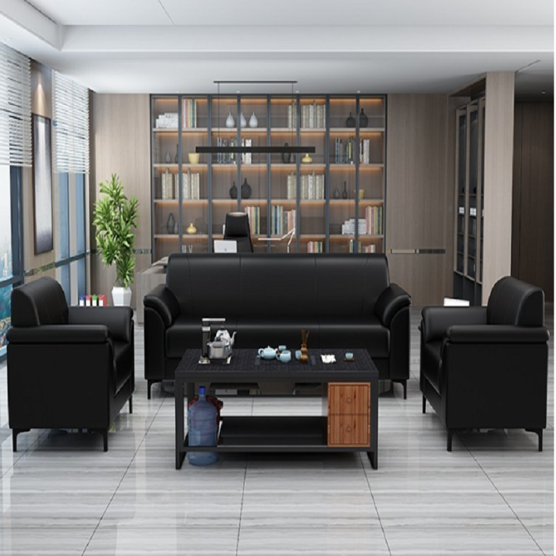 办公沙发框架为实木制作,坚固,环保,无异味,无甲醛。高清大图