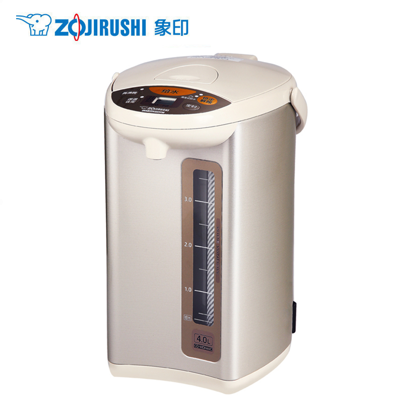 象印(ZO JIRUSHI)CD-WDH40C-CM日本象印进口温控器按键式保温电热水瓶不锈钢快速加热电热水壶 4L