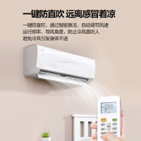 [新能效变频]美的风致大1.5匹壁挂式冷暖智能家用空调挂机低音节能省电卧室客厅自清洁防直吹KFR-35GW/N8ZJA3