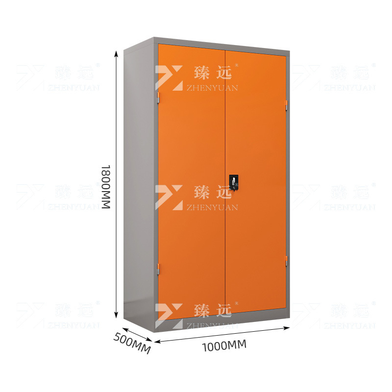 臻远ZY-GJGA-44 重型工具柜 通门带网内二斗 桔灰色 长1000*深500*高1800mm 单位:1台