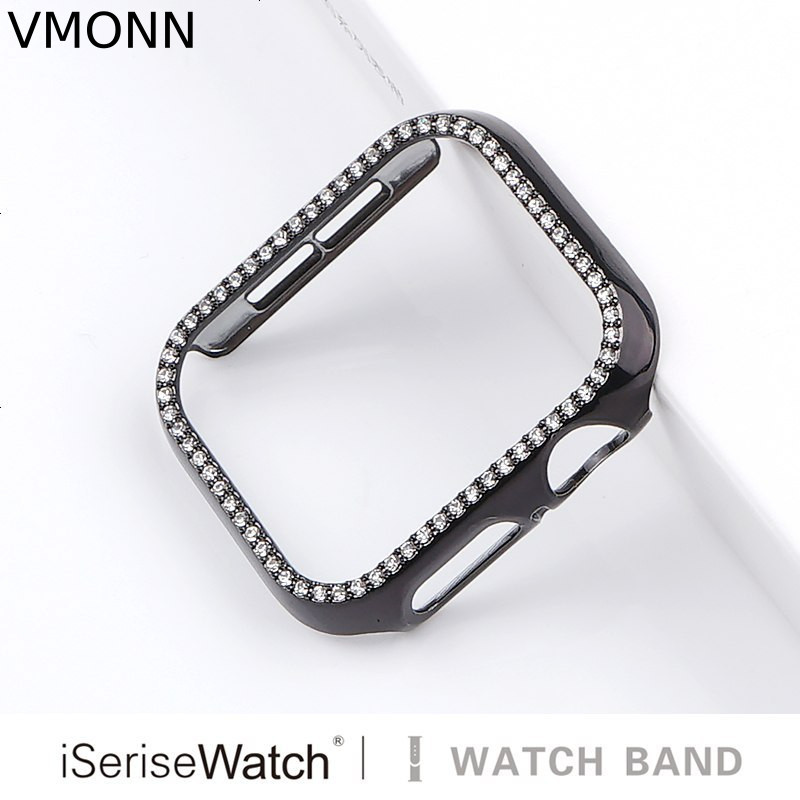 VMONNiserisewatch适用applewatch透明iwatch保护壳苹果手表表壳带钻防摔1/2/3/4/