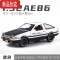 真智力AE86头文字D车模藤原豆腐店场景汽车模型仿真合金摆件男生礼物GTR