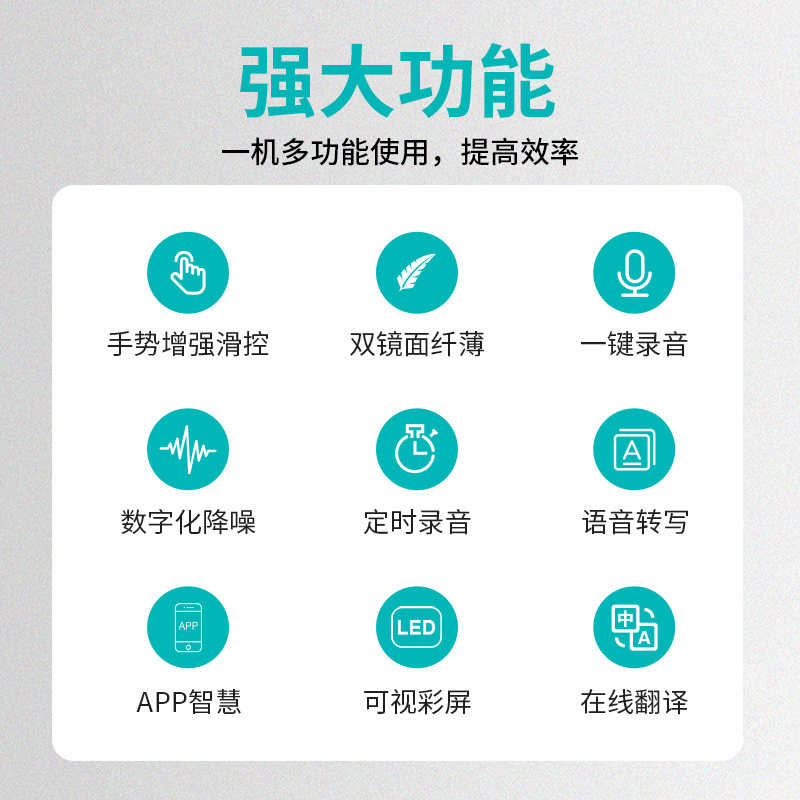 飞利浦(PHILIPS)VTRVTR5201采访会议课堂 高品质麦克风 终身免费转文本/翻译 MP3播放器