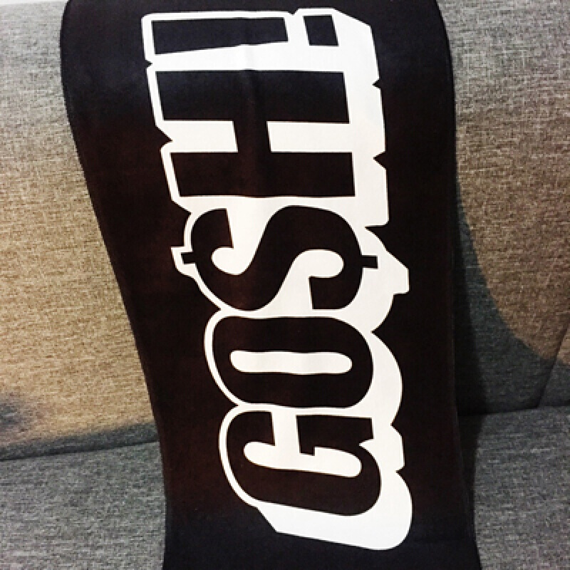 双面gosh毛巾中国有嘻哈gai同款周边应援hiphop街舞运动速干毛巾黑白