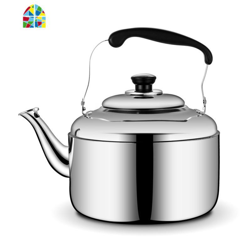 家用304不锈钢烧水壶特厚鸣音大容量电磁炉煤气炉燃气泡茶煮水壶7 FENGHOU 4L鸣音加厚款