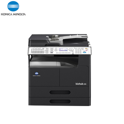 柯尼卡美能达(KONICA MINOLTA)bizhub 206 A3黑白复合机 20页/分 打印复印扫描(含自动输稿器+双纸盒)