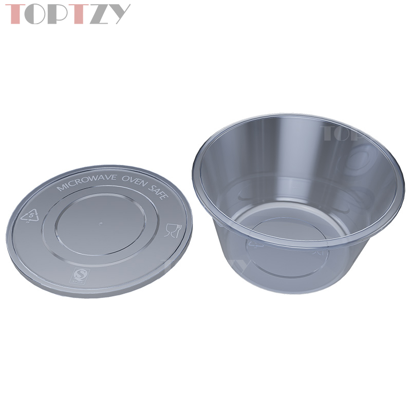 toptzy TZ5071808 一次性餐盒圆形外卖打包盒 50个高清大图