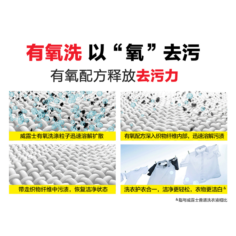 威露士 清露水香有氧倍净洗衣液2.25kg