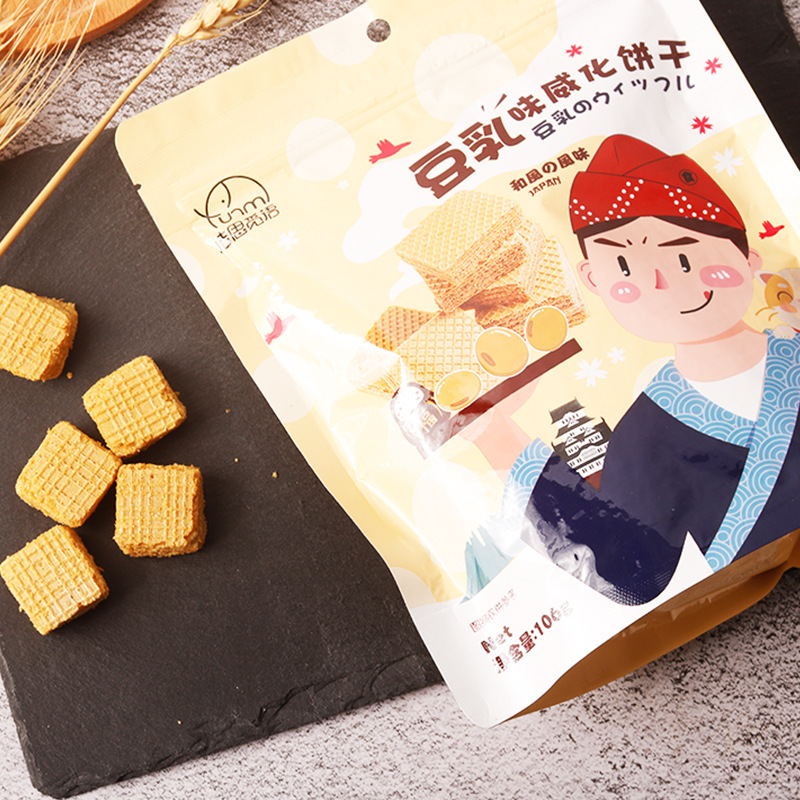巧克力+豆乳 6袋 乳清威化蛋白棒减低o0代餐饱腹健身能量卡脂肪热量饼干零食休闲食品早餐高清大图