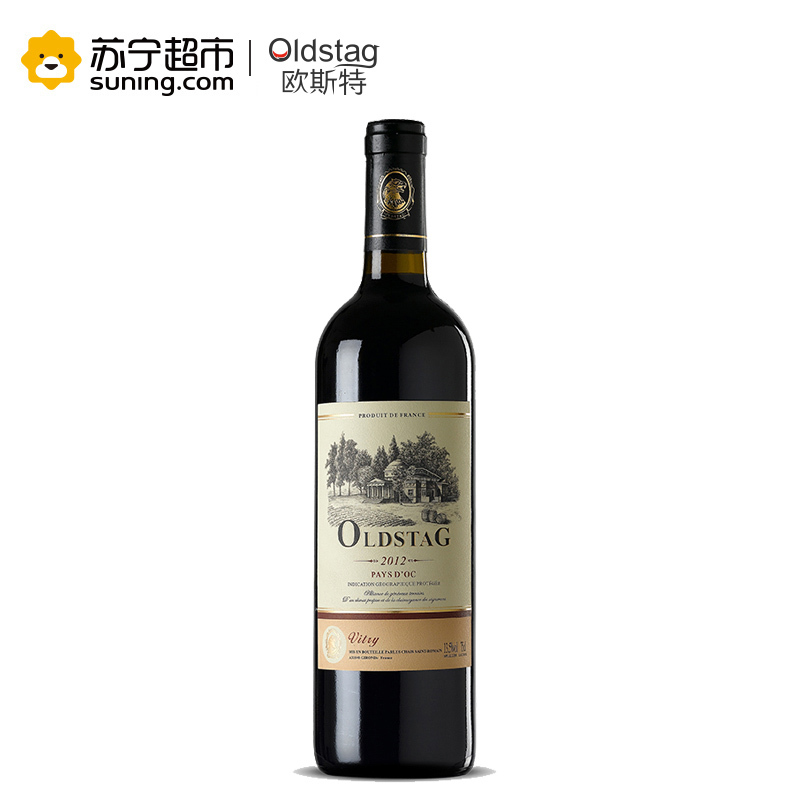 法国红酒 欧斯特庄园原瓶原装进口维特红葡萄酒750ml*12瓶