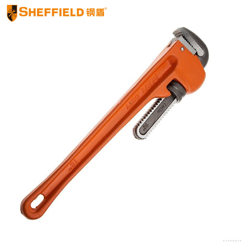 钢盾(SHEFFIELD) S104018 管钳18重型管子钳水管钳【家用】