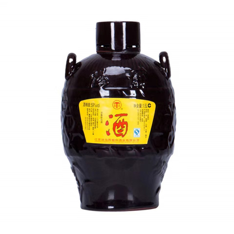 汤沟酒 百年老窖 浓香型白酒 59度 1500ml *2 整箱装