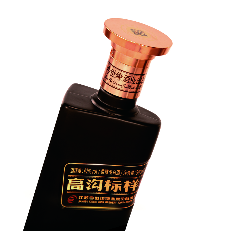 今世缘 高沟标样 黑标 42度 白酒 500ml 单瓶装