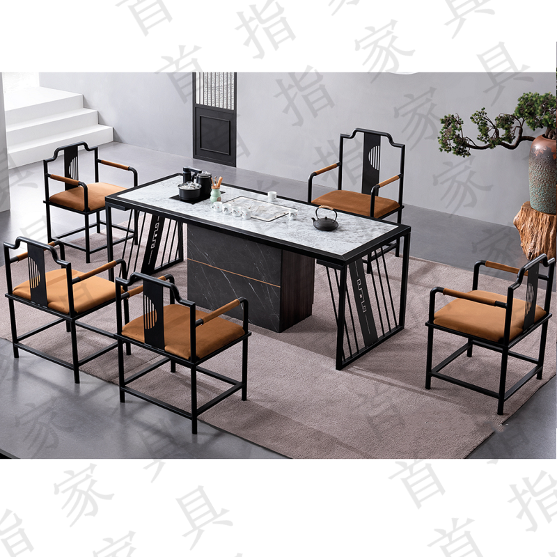 首指（SZ）新中式茶桌椅/茶台/WG-2187-2高清大图