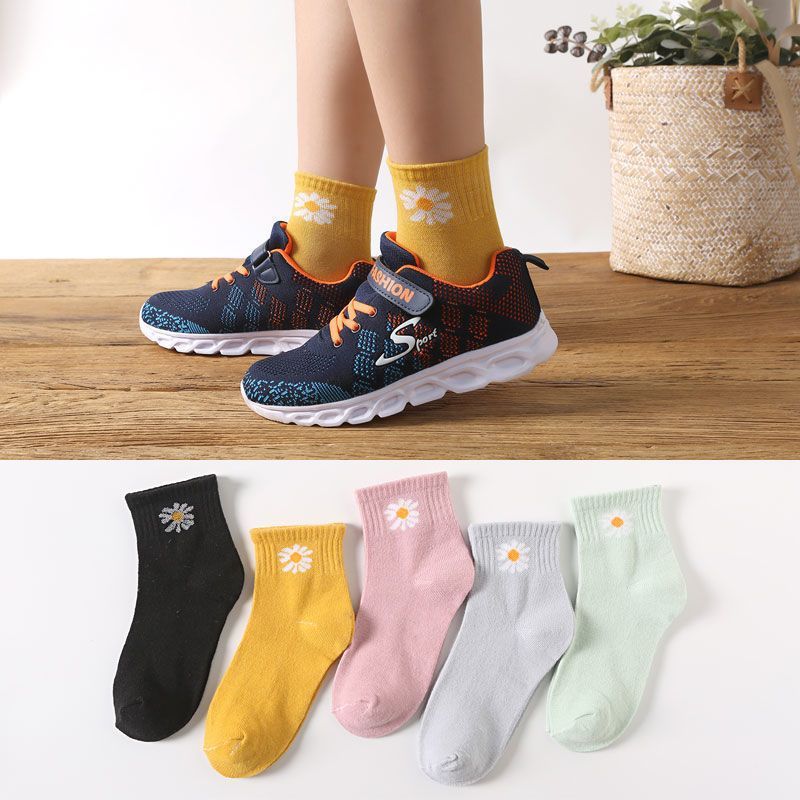 10双装儿童袜子春夏男童女童洋气韩版男孩春秋中筒袜小孩棉袜视频