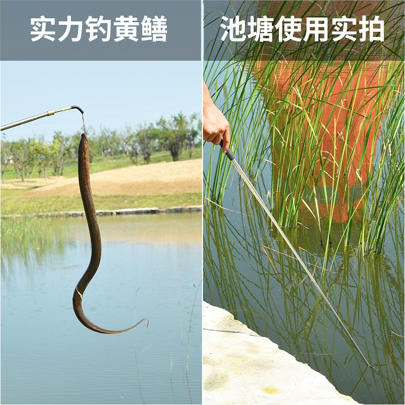 新款黄鳝钩伸缩鳝鱼钩勾鱼器户外高岸懒人引条龙虾专用套装钓黄鳝