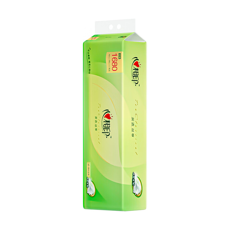 心相印 茶语丝享系列4层无芯卫生纸 140g/卷 12卷/提 1提装 RW412高清大图