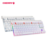 樱桃（CHERRY）旗舰店 MX Board 8.0 电竞游戏RGB 背光机械键盘87键 背光游戏机械键盘白色红轴
