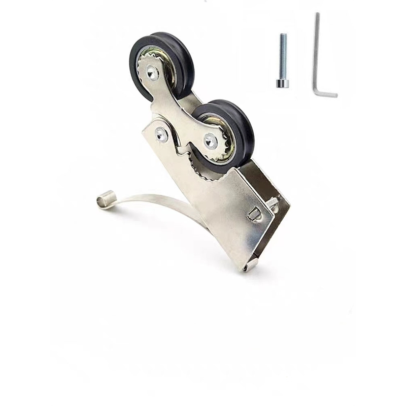 温冠玻璃推拉门滑轮移门双滑轮厨房移门凹凸轮双轮钛合金门承重双滑轮