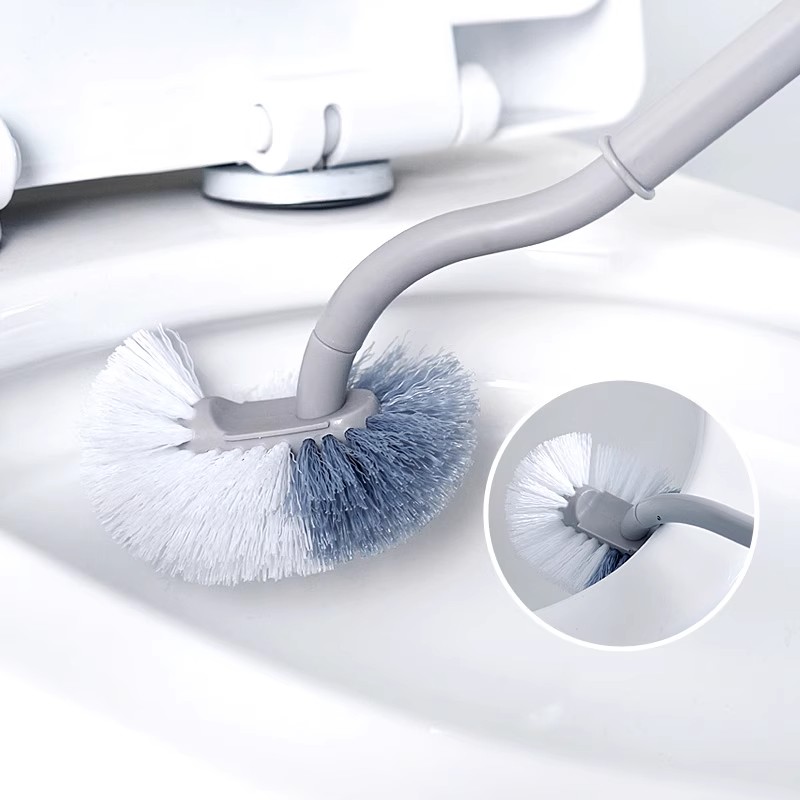 马桶刷家用无死角洗卫生间自清洁硅胶厕刷壁挂高尔夫厕所刷子神刷 无死角马桶刷2个装
