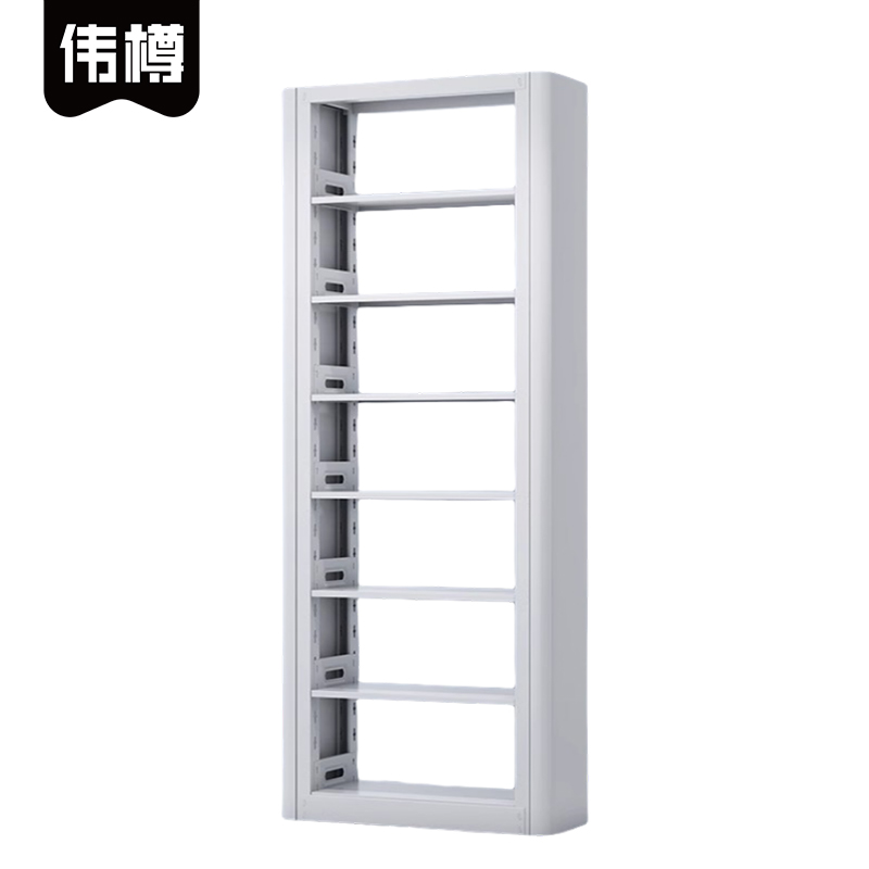 伟樽钢制书架单面七层80*30*240cm个高清大图