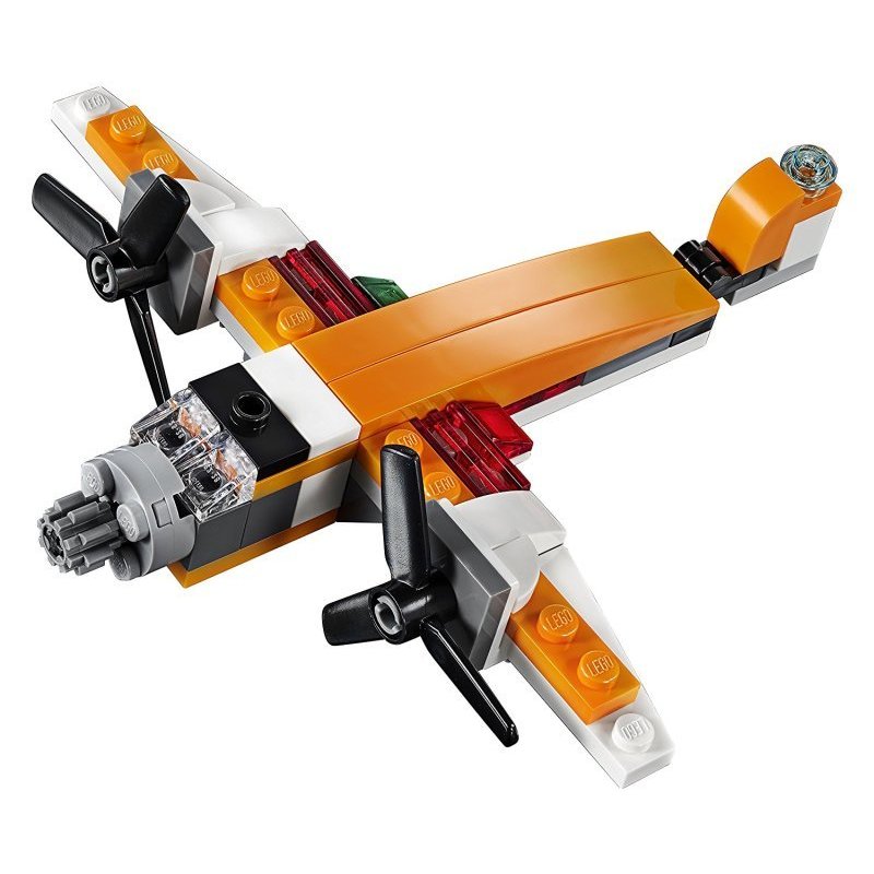 乐高(LEGO)Creator 创意百变 双旋翼无人机31071 儿童拼装积木玩具塑料 6-12岁 109颗