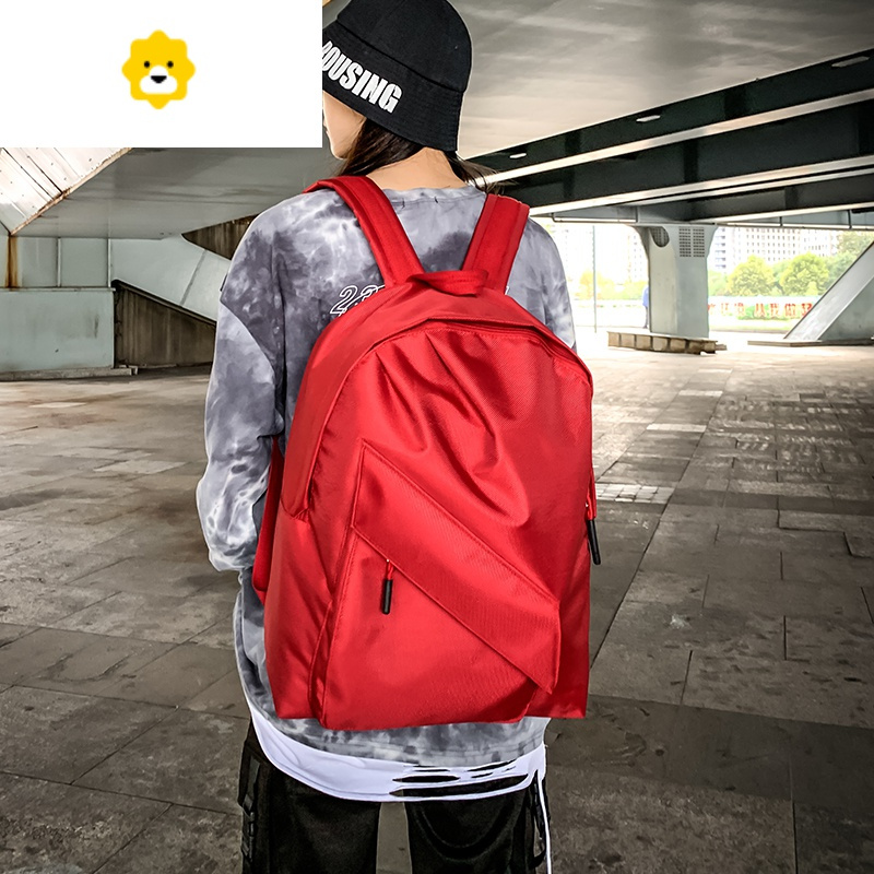 fenghou书包男女ins风港风高中学生双肩包女潮牌ins百搭潮牌背包男
