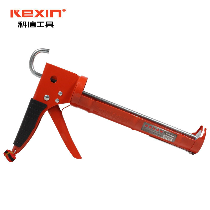 科信(kexin) 固定式压胶枪 半圆式硅胶枪玻璃胶枪打胶枪 9“ 225m KX4804 1把 (5把起售)