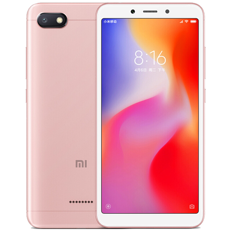 Xiaomi/小米 红米6A 2GB+16GB 樱花粉 移动联通电信4G全网通手机