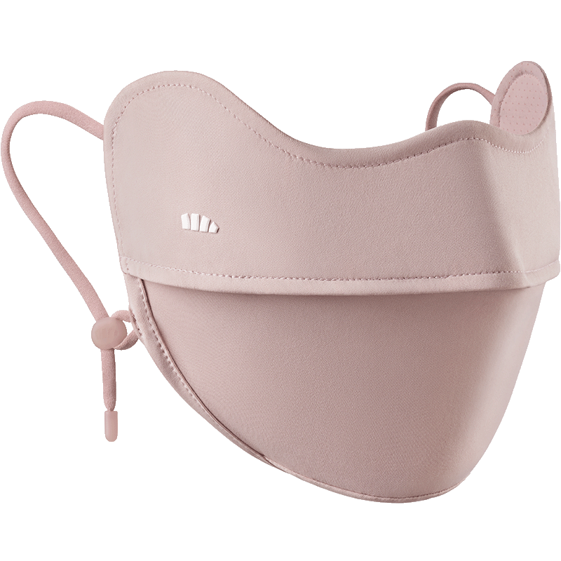 蕉下 凉感护眼角防晒口罩AL833 柔沙粉高清大图